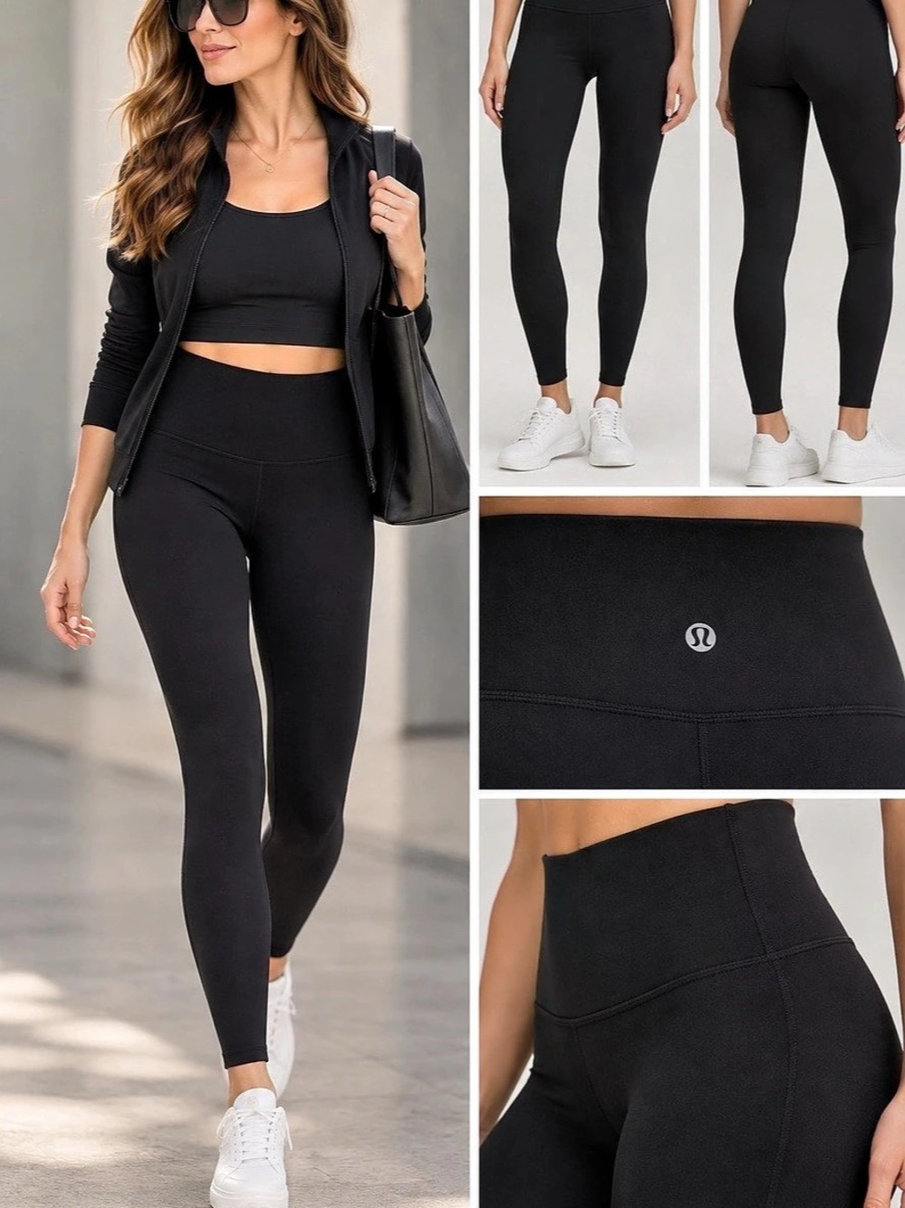 lululemon Align High-Rise Pant 28" Black Leggings size 4